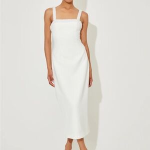 Odd Muse The Ultimate Muse Pearl Trim Midi Dress